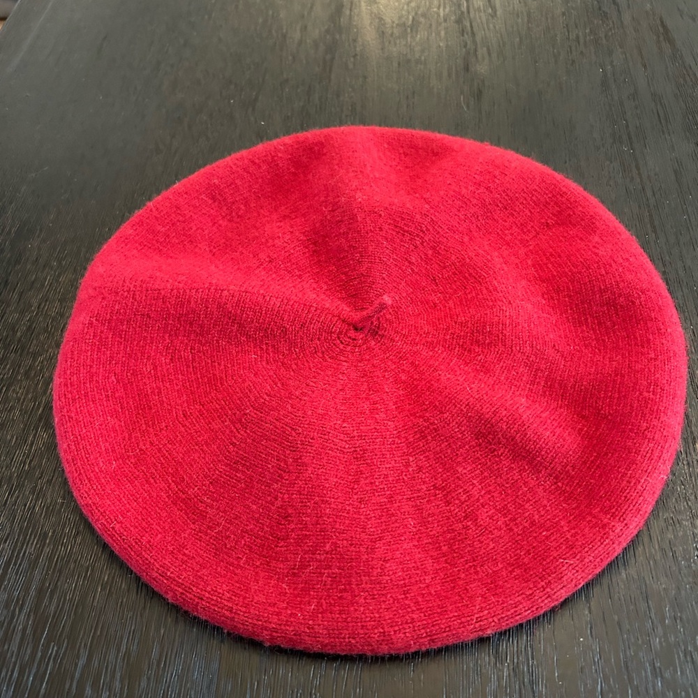 Free People Red Wool Beret